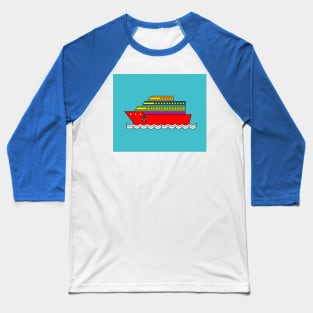 Ships In The Middle Of The Lake Ocean Baseball T-Shirt